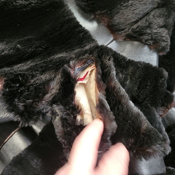 Vintage black mink fur jacket Women's small - Picture 7 of 8